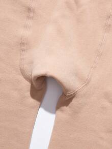 1 Cặp Quần Lông Cừu Ấm Áp Lót Nhiệt Màu Mai Cho Nữ Thu Đông - Màu be - Xem 5