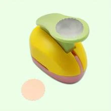 1pc Mini Punch Wave Round Paper Handmade DIY For Greeting Cards Handmade Handbook Making Suitable For Scrapbooking, Handmade Paper, Random Color - Multicolor - View 10