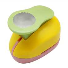 1pc Mini Punch Wave Round Paper Handmade DIY For Greeting Cards Handmade Handbook Making Suitable For Scrapbooking, Handmade Paper, Random Color - Multicolor - View 8