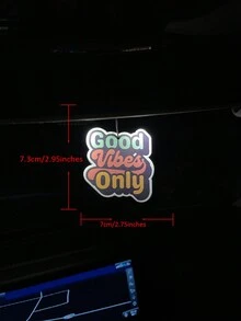 Only Good Resonance有趣的汽車空氣清新劑,配有黑色通風口夾和日式卡通鏡子掛飾,適用於車輛、衛生間、客廳和臥室,帶有香氛香袋