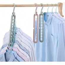 Colgador De Ropa De Nueve Agujeros, Tendedero Multiusos, Uso Cruzado O Vertical, 1 Ud. - Blanco - Ver 5