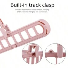 Colgador De Ropa De Nueve Agujeros, Tendedero Multiusos, Uso Cruzado O Vertical, 1 Ud. - Blanco - Ver 4