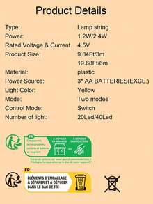 Tira De Luces Led Decorativas Parpadeantes - estilo intermitente - Ver 7