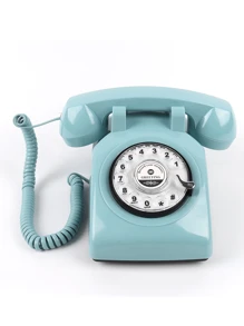 婚禮電話錄音留言簿,經典復古婚禮電話,誠懇語錄留聲機,非常適合婚禮、生日派對等場合 - 藍色 - 查看 10