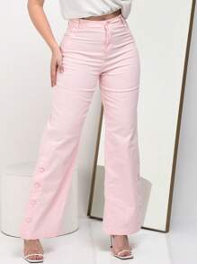 Women Jeans - Baby Pink - View 1