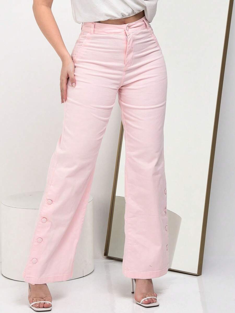 Women Jeans - Baby Pink - View 1