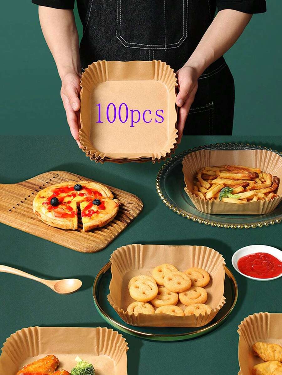 100入組油煙機專用吸油紙，烤箱烤盤墊，家用燒烤吸油紙，油煙機廚房烤盤墊，油煙機專用紙質夾層烤盤墊