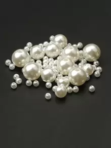 1包30-2000顆仿珍珠米色abs散珠,diy珠寶飾品配件4/6/8/10/12mm - 米色 - 查看 15