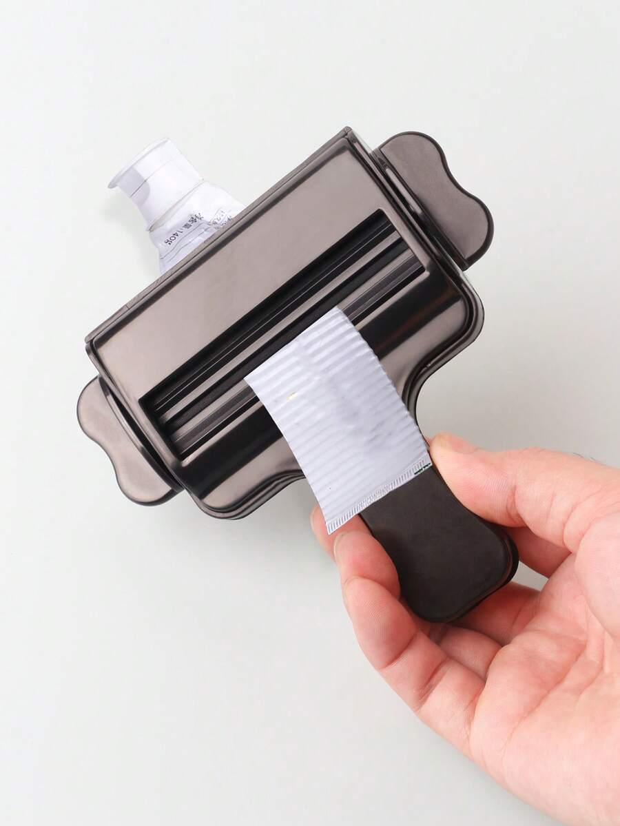 1 Exprimidor De Tubo De Plástico Para Color De Cabello, Estilo De Peluquería, Dispensador Manual De Exprimidor De Crema Para Tinte De Pasta De Dientes - Negro - Ver 1