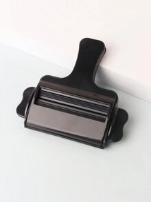 1 Exprimidor De Tubo De Plástico Para Color De Cabello, Estilo De Peluquería, Dispensador Manual De Exprimidor De Crema Para Tinte De Pasta De Dientes - Negro - Ver 2