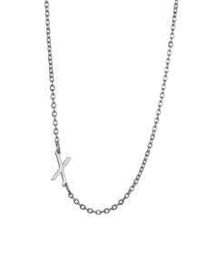 1 件女士不銹鋼首字母項鍊 A-z 大寫字母吊墜生日禮物 - 信件系列 - 查看 19