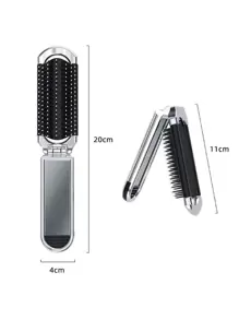 1 chiếc lược mạ bạc có thể gập lại kèm gương, lược chải tóc nhỏ gọn và di động, lược, dụng cụ làm tóc, sản phẩm và phụ kiện tóc cho tiệm cắt tóc, làm đẹp, trở lại trường học, vật dụng thiết yếu khi đi du lịch, phụ kiện tóc cho phụ nữ, lược, lược gỡ rối, lược tròn, bộ lược chải tóc mini, lược gỗ, dụng cụ làm tóc, lược chải tóc, thiết bị làm tóc, lược nhỏ, lược chải tóc mini, kiểu tóc, làm tóc, lược chải tóc, bộ lược chải tóc, lược chải tóc, lược cho tóc xoăn, lược gỡ rối, lược chải tóc cho phụ nữ, thợ cắt tóc, phụ kiện thợ cắt tóc, tiệm cắt tóc, thiết bị làm tóc - Bạc - Xem 10