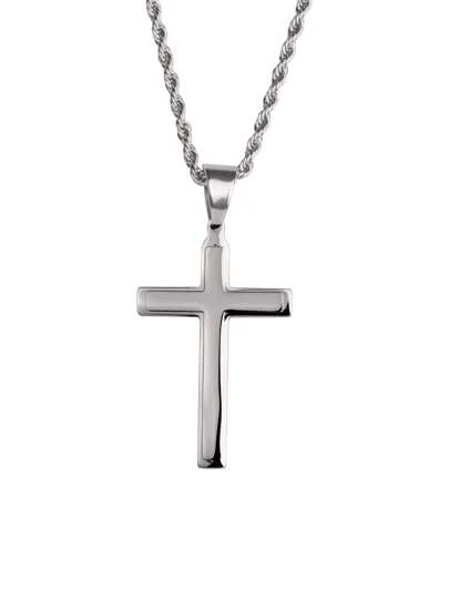 Collar Hombre de Cruz LUCKMAN, Cadena con Dije, Acero Inoxidable con Baño de Oro 18k o Color Plata – Joyería para Hombre, Ideal como Regalos para Hombre Originales y Regalos para Papá, Modelo Ethan