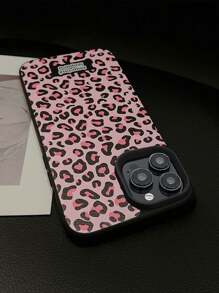 1 件黑標粉紅豹紋全覆蓋防摔手機殼相容 Iphone 15、iphone 14 Pro Max、13 和 12 - 彩色 - 查看 4