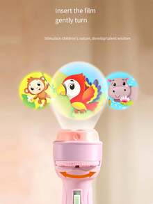 1 hộp Trẻ em Phép chiếu Đèn tia chớp Đồ chơi Giáo dục Hoạt hình Máy chiếu Với Niềm vui Hình ảnh  Công nhận Tính năng Đồ chơi Qủa tặng - Hồng - Xem 4