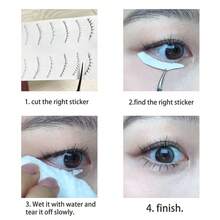 Lower Eyelash Tattoo Sticker (c) - Black - View 4