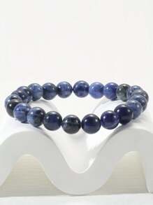 1入手工製作8mm彈性珠寶半寶石手鍊,治療水晶手鍊,男女皆可的休閒珠寶,節日禮物 - 手鍊 - 查看 30