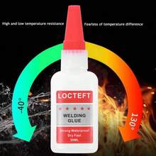 Multi-purpose Waterproof Quick-drying Welding Adhesive Strong Glue For Wood, Plastic, Glass & Metal, Oil Based - White - View 4