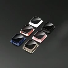 1pc Compatible Half Pack Anti-Spy 49mm Pc Material Watch Case Compatible With Apple Watch Ultra/Ultra2, Fall-Proof - Clear - View 3