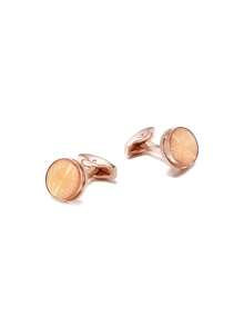 Men's Wedding Cufflinks - Rose Gold - View 2