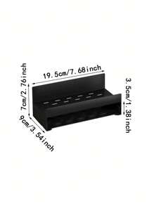 1pc Single-layer Automatic Draining Sponge Holder Sink Storage Basket, Dishwashing Liquid & Hand Soap Rack, Dishcloth Drain Rack - Black - View 5