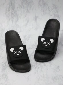 Chanclas Piscina Sandalias Antideslizantes para Hombre y Mujer Zapatillas de Baño de Verano Sandalias de Playa - Negro - Ver 1
