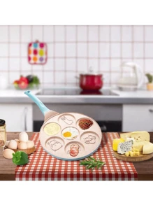 Sartén Para Tortitas Antiadherentes Figuras Molde Cocina - Azul - Ver 2