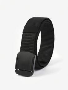 Cinturón Deportivo Negro Para Hombres - Negro - Ver 2