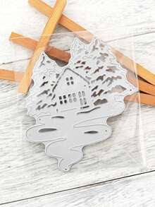 金屬手工剪貼刀模板製作diy剪貼簿卡片,森林屋飾,適合作為禮物、生日、感恩節卡片