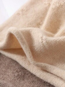 1入女士100%羊毛針織頭帶帽,保暖、柔軟、舒適、復古,適用於秋冬日常穿著