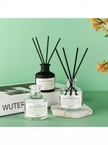 1入非火焰式香氛擴散器,室內持久香氛,適用於臥室、浴室、廁所,具有小蘭花香氣的空氣清新劑 - 白色 - 查看 1