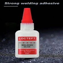 Multi-purpose Waterproof Quick-drying Welding Adhesive Strong Glue For Wood, Plastic, Glass & Metal, Oil Based - White - View 1