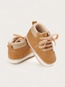 Infant Boys' Solid Color Soft Bottom Sports Shoes For Learning Walking - Yellow - View 4