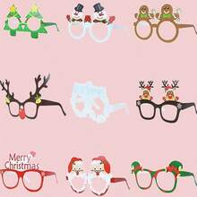 Christmas Photo Props Glasses - Red - View 5