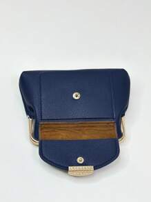 Ins Style Litchi Modele la modă Portofel scurt pentru femei Drăguț și Clip pentru suport de card pentru femei Portofel Mini Portofel Poșetă Portofel Portofel cu monede - Albastru regal - Vizualizare 5