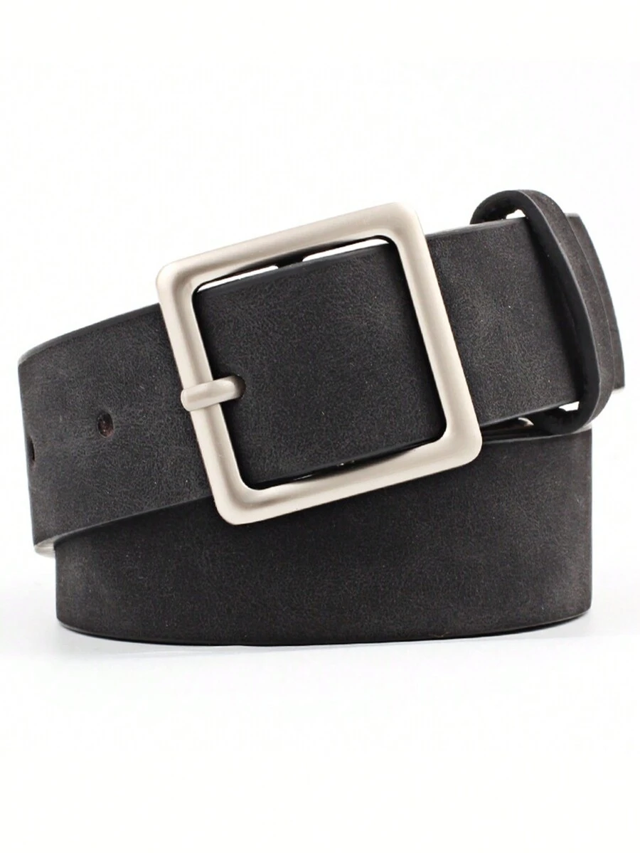 韓風腰帶,方形扣頭pu時尚腰帶裝飾,帶有學生復古風