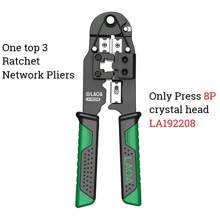 1 件 Rj45 壓接工具,rj45 電線壓接器 8p 網路鉗多功能端子網路電纜剝線鉗切割器穿孔水晶頭壓接鉗適用於直通傳統連接器 - 彩色 - 查看 9