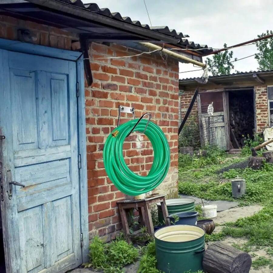 Garden Hose Hanger, Wall Mounted Hose Holder For Water Hose, Extension