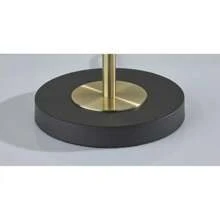 Hazel Table Lamp, Antique Brass - White - View 4