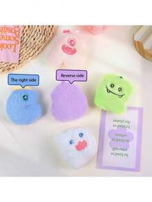 Llavero De Peluche De Muñeco De Letras De Monstros Para Niños - Verde - Ver 2