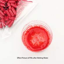 10pcs/Pack Edible,  Vampire Blood Capsule/Pill Prop For Halloween, Costume & Special Effect Use - Red - View 3