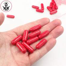 10pcs/Pack Edible,  Vampire Blood Capsule/Pill Prop For Halloween, Costume & Special Effect Use - Red - View 5