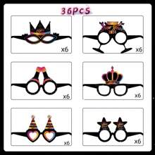 2024 Năm mới Cầu vồng Giấy Kính 3D , Cung cấp cho buổi tiệc Đối với Đồ trang trí , Sinh nhật , Nhảy Các bữa tiệc , - Hồng - Xem 1