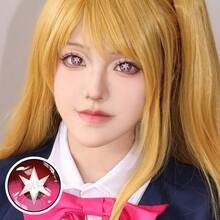 FRESH LADY Freshlady Hoshino Red Colored Contact Lenses 1 Year Disposable - Pink - View 4