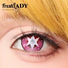 FRESH LADY Freshlady Hoshino Red Colored Contact Lenses 1 Year Disposable - Pink - View 8