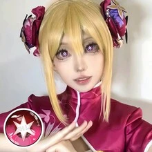 FRESH LADY Freshlady Hoshino Red Colored Contact Lenses 1 Year Disposable - Pink - View 5