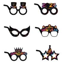 2024 Năm mới Cầu vồng Giấy Kính 3D , Cung cấp cho buổi tiệc Đối với Đồ trang trí , Sinh nhật , Nhảy Các bữa tiệc , - Hồng - Xem 5