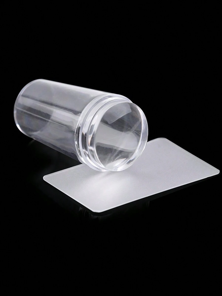 Kit De Placa De Sellos Para Uñas,estampador Y Raspador*2pcs - transparente - Ver 1