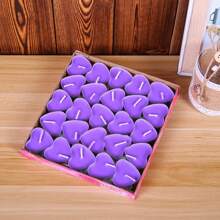 50pcs Red Heart-shaped Romantic Candle Set - Red - View 7