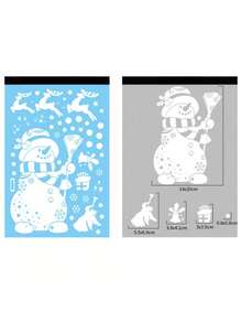 聖誕節diy手工藝品,鈴鹿,雪人聖誕貼紙,聖誕購物中心門窗貼紙